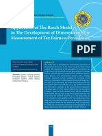 Rasch Model Validates Tax Fairness Perception Measurement