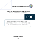 Reglamento Grados y Títulos Derecho Aprobado