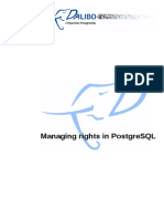 Managing Rights in Postgresql