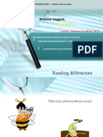 Reading &structure: Bahasa Inggris