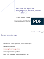 Data Structures and Algorithms Lecture Slides: Analyzing Loops, Brassard, Sections 4.1 To 4.5