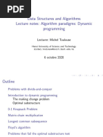 Bu I 7 - Dynamic Programming Algorithms