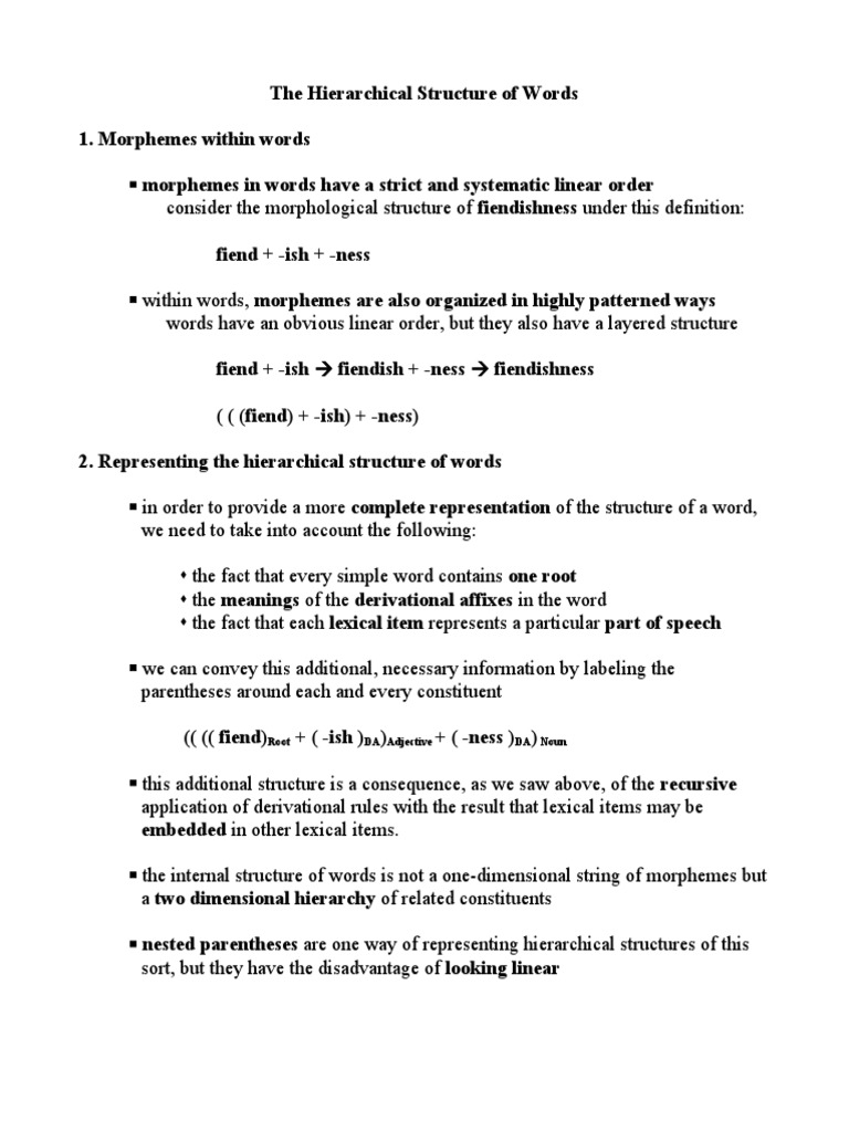 HIERARCHICAL STRUCTURE MEANING IN SIMPLE WORDS intelligence overview