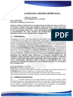 Edital de Pregão Presencial Segunda Retificação SRP #67.2020 Contratação Caminhao Compactador