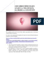 41 CITAS DE LIBROS MÉDICOS QUE PRUEBAN QUE LA VIDA HUMANA COMIENZA DESDE LA CONCEPCIÓN - PDF Versión 1