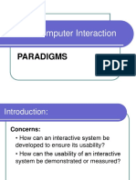 HCI Chapter 4 Paradigms
