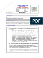 Standar Operation Procedure: Cost Control