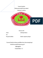 Laporan Kegiatan Teknik Kerja Industri