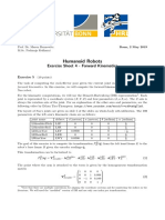 Humanoid Robots: Exercise Sheet 4 - Forward Kinematics