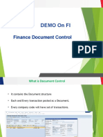 Demo On Fi: Finance Document Control