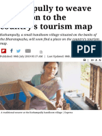 Kuthampully To Weave Its Way On To The Country's Tourism Map