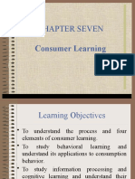 Chapter Seven: Consumer Learning