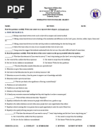 SUMMATIVE TEST ENGLISH 9