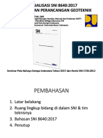 Socialization of SNI 8640 2017 Requirements For Geotechnic Design