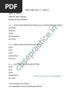 HTML Forms and Css - Chapter 7 Topic - 1 Forms Objective Type Questions