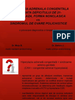 Hiperplazia Adrenala Congenitala Datorata Deficitului de 21-Hidroxilaza