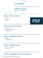 Public Chapter 4d Slides: Slide 1: The Separation of Powers