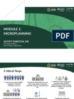 Microplanning: Achyut Shrestha, MD