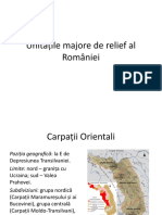 România - Unități de Relief