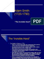 Adam Smith (1723-1790) : "The Invisible Hand"
