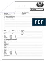 historia clinica para imprimir