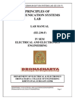 Principles of Communication Systems Lab EE-230-F