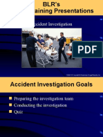 Accident Investigation: Business & Legal Reports, Inc