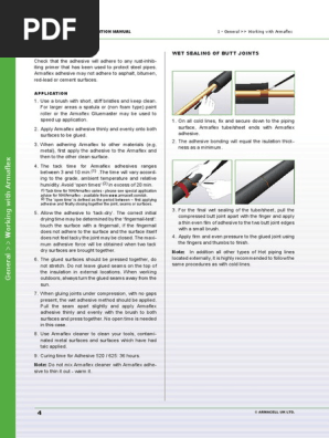 Armaflex installation Manual