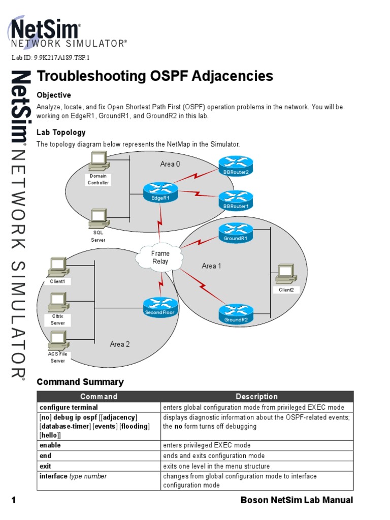 12-Troubleshooting OSPF Adjacencies | PDF | Router (Computing ...