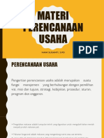 Materi Perencanaan Usaha: Nani Susanti, S.PD