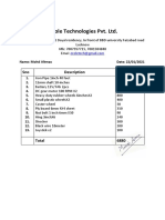 Erole Receipt - Wheelchair