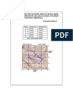 Plan Showing The Choiced Area of Silica Sand Granted Under No Pl-Mli-Silica Sand (172) Near Kala Wahan District Mianwali