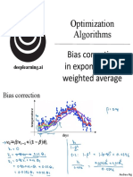 Bias correction in exponentially weighted average algorithms