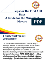 Critical Steps For The First 100 Days A Guide For The Municipal Mayors