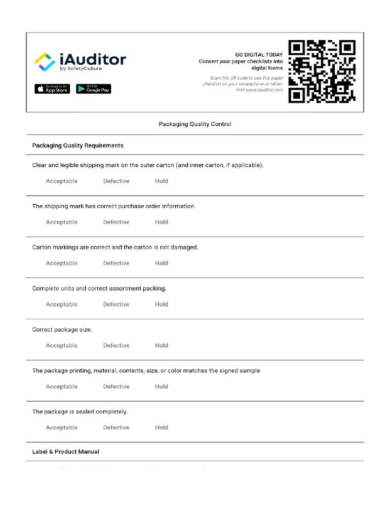 Packaging-Quality-Control-Checklist 25.02.2021 PQC | PDF