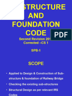 Railway Bridge Substructure & Foundation Design Code