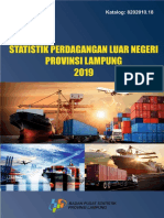 Statistik Perdagangan Luar Negeri Provinsi Lampung 2019