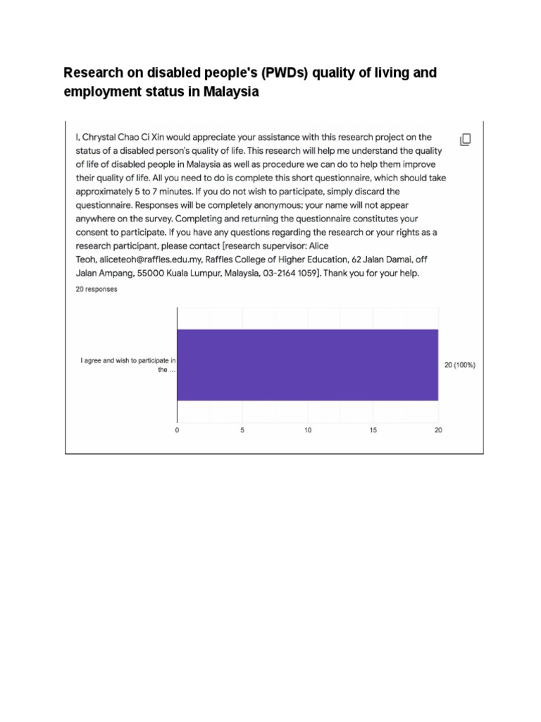(R&D) W4 - (Disabled PPL) Questionnaire Data Collection | PDF