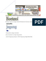 Pembuatan Bioetanol dari Singkong