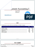 Management Accounting I: Debarati@xlri - Ac.in