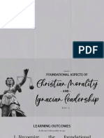 Foundational Aspects of Christian Morality and Ignacian Leadership