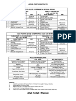 Jadwal Piket Ujian Praktik