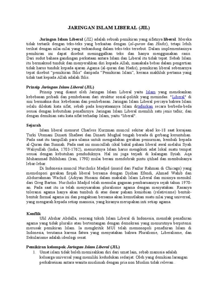 Jaringan Islam Liberal PDF