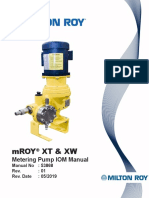 Mroy XT & XW: Metering Pump IOM Manual