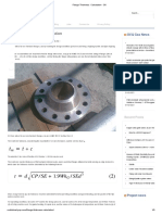 Flange Thickness  Calculation - SK