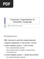 Computer Organization & Assembly Language: MUL & DIV Instructions