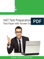 HAT Test Preparation Past Paper Download PDF Solved MCQs