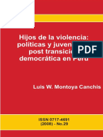 Hijos de La Violencia Políticas y Juventudes Post Transición Dem - Nodrm