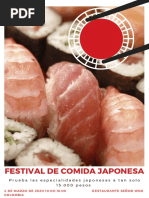 Rojo y Negro Festival de Comida Póster