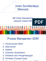 Materi Minggu 8 - Manajemen SDM K&P